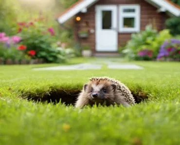 Igel gräbt immer wieder den Garten eines Mannes um - Sie werden nicht glauben, warum