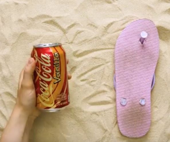 kaputter Flip Flop Riemen