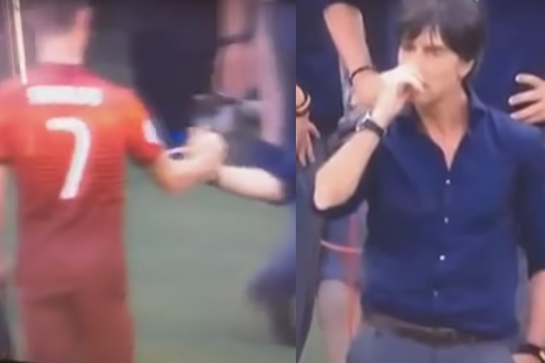 7 Mal als Joachim Löw vor der Kamera bei etwas erwischt wurde, das er nicht tun sollte