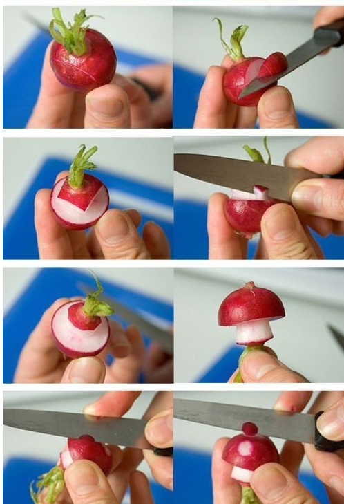 Pilz machen 1 Food Art