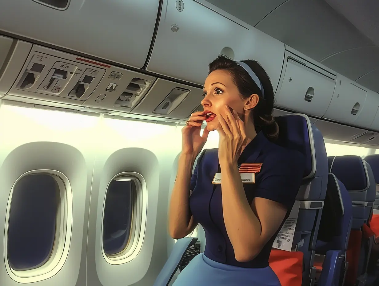 Frau gibt Sitzplatz im Flugzeug für Veteran auf und wird blass, als sie erfährt, wer er wirklich ist!