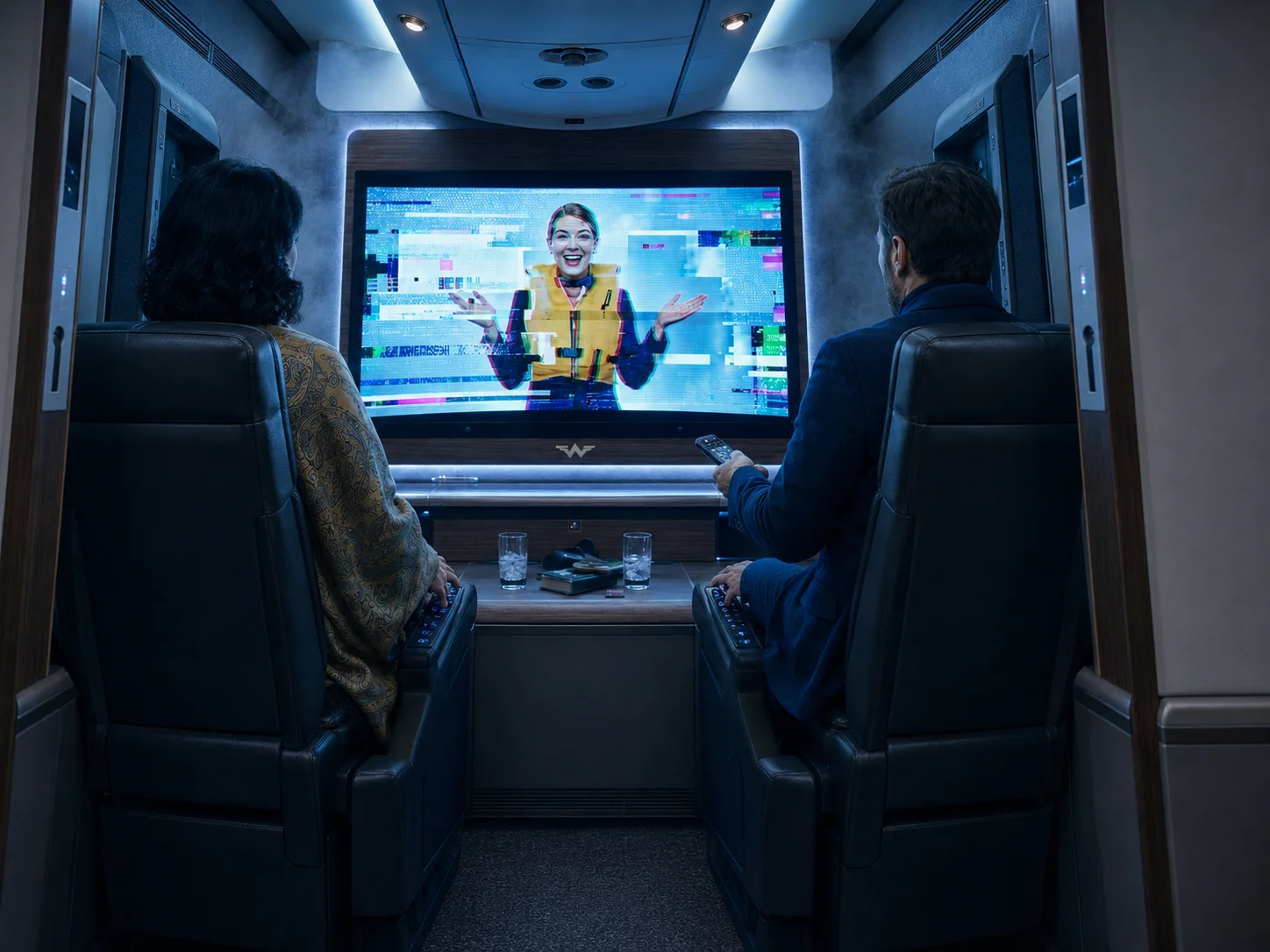 Arrogantes Paar schnappt sich die Luxus-Suite im Flugzeug – bis der eigentliche Bewohner auftaucht und das hier tut…