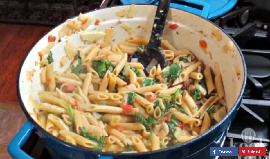 Schmackhafte Boursinpasta schon innerhalb von 20 Minuten fertig.