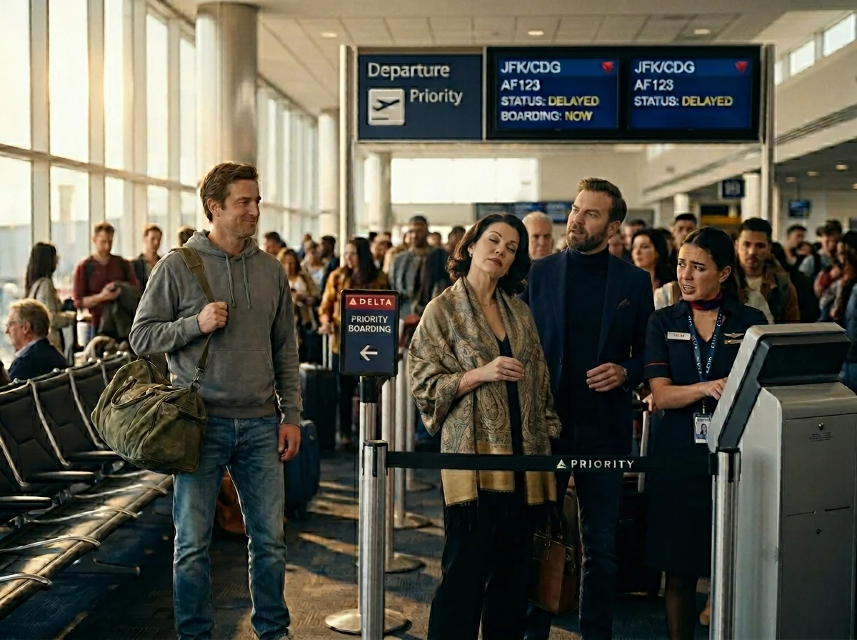 Arrogantes Paar schnappt sich die Luxus-Suite im Flugzeug – bis der eigentliche Bewohner auftaucht und das hier tut…