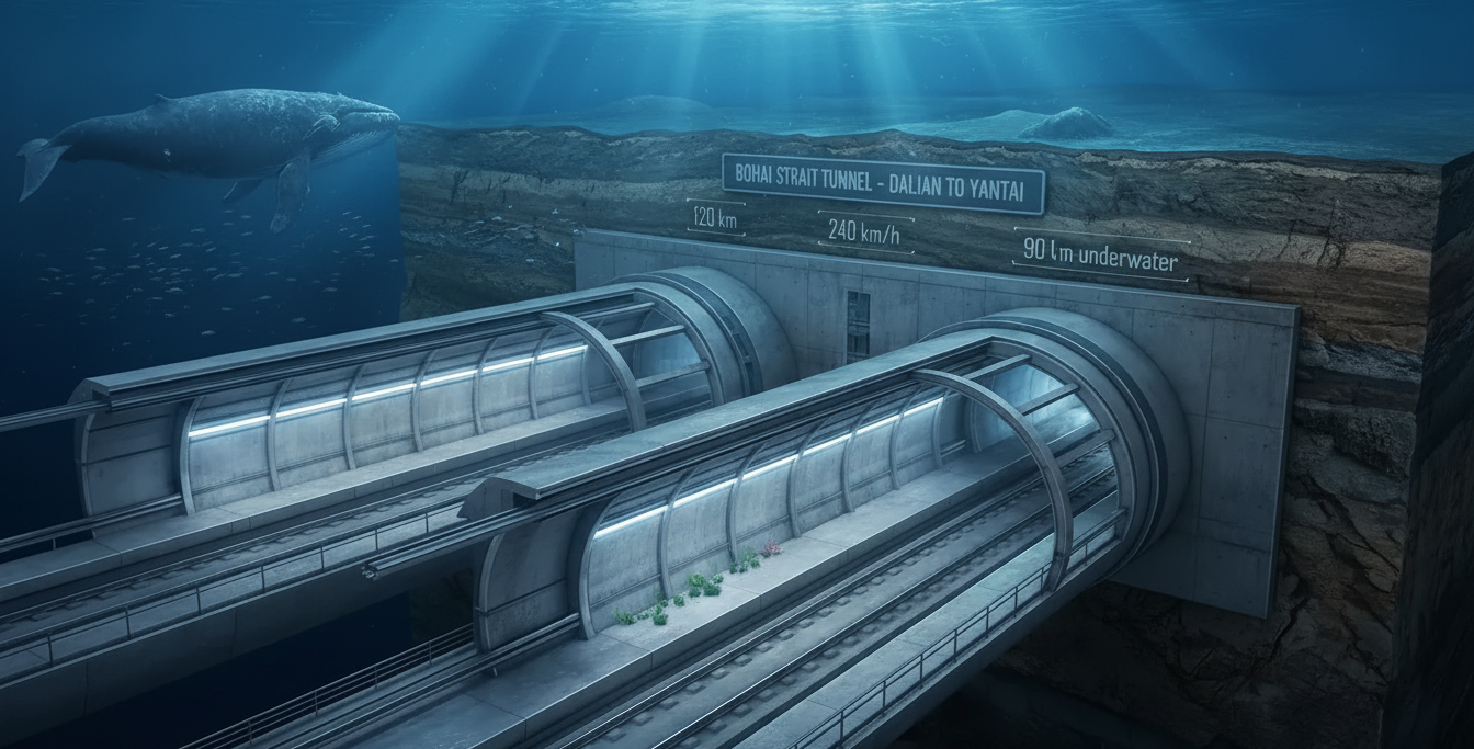 China lacht über den Westen: Baut einen 120 km langen Unterwassertunnel, während andere über kleine Brücken streiten