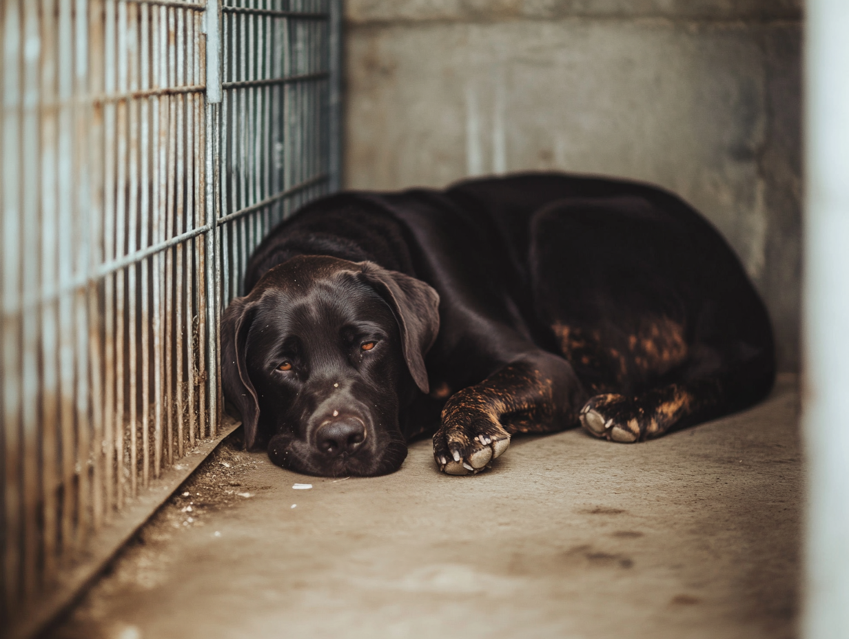 Tierheimhund weint, nachdem sein Bruder adoptiert wurde. Was danach mit ihm geschah, war herzzerreißend