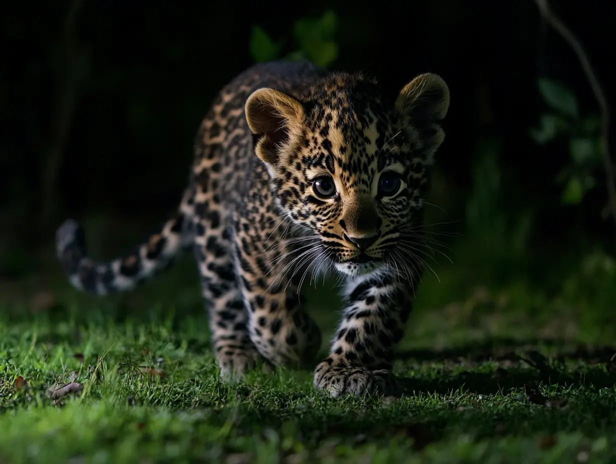 Ein verwaister Leopard klopfte jeden Morgen an ihre Tür. Eines Tages ließ sie ihn endlich herein