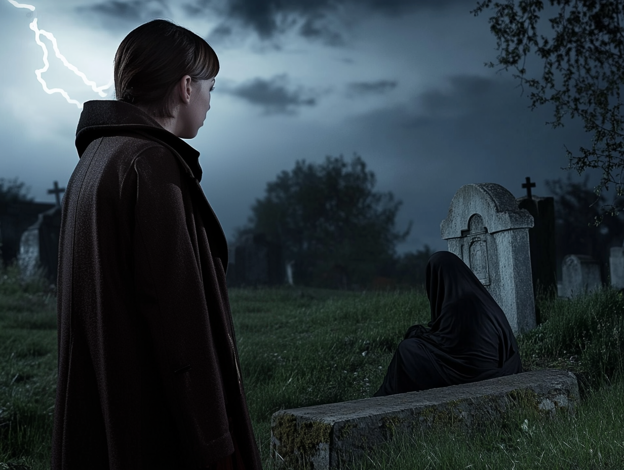 Nach einem seltsamen Besuch stellt eine trauernde Mutter eine Kamera am Grab ihres Sohnes auf