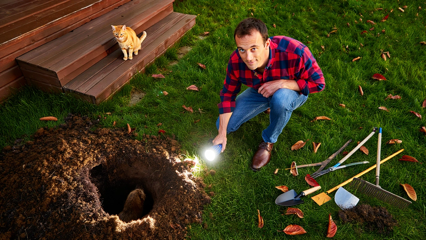Mole Keeps Digging Up Man’s Garden – But the Real Reason Has Him Rushing for Help
