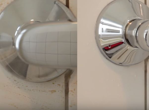 Dusche sauber machen vorher und nachher