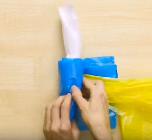 Plastiktüten Falttechnik 8