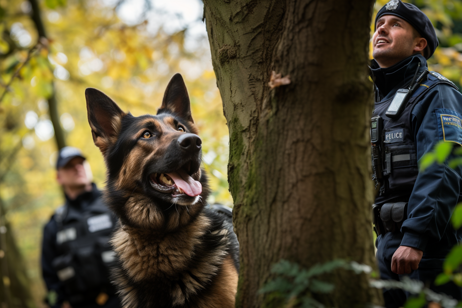Ein ehemaliger Polizeihund macht mit Hilfe seines Besitzers eine faszinierende Entdeckung