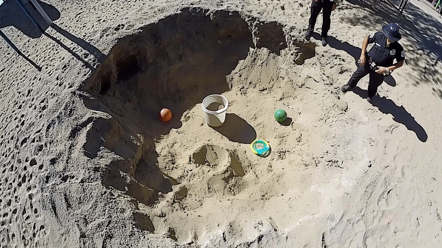 Children Uncover Strange Hatch Beneath Playground Sandbox