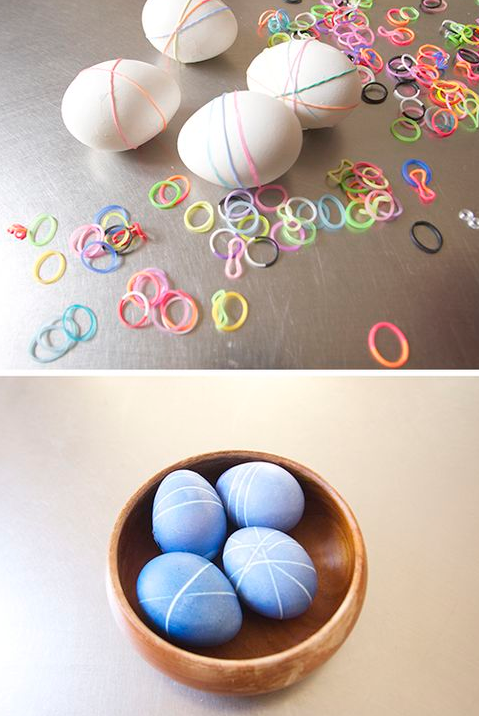 Eier Streifen Gummi