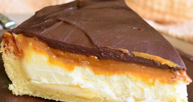 Diesen Twix-Käsekuchen musst du probieren! Echt göttlich!