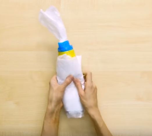 Plastiktüten Falttechnik 9