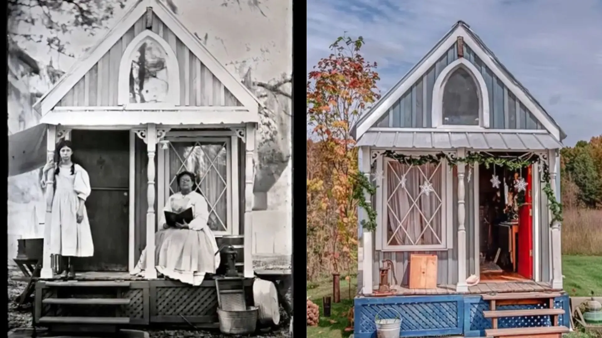 Diese Frau lebt in einem winzigen Haus von 1873 - Warten Sie, bis Sie es von innen sehen!