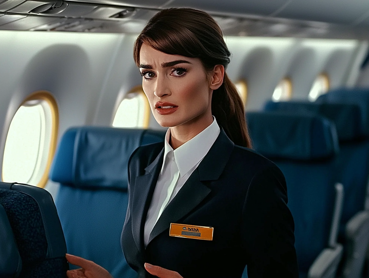 Flugbegleiterin sieht ihren Vater im Flugzeug - was sie als nächstes entdeckt, lässt sie taumeln!