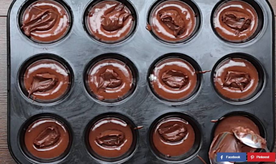 Rezept: Schokoladenmuffins mit Nutella
