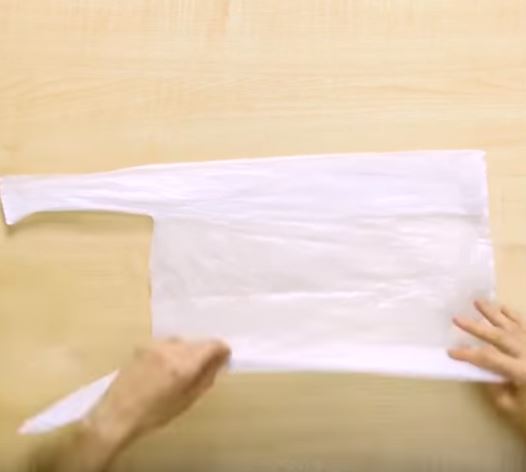 Plastiktüten Falttechnik