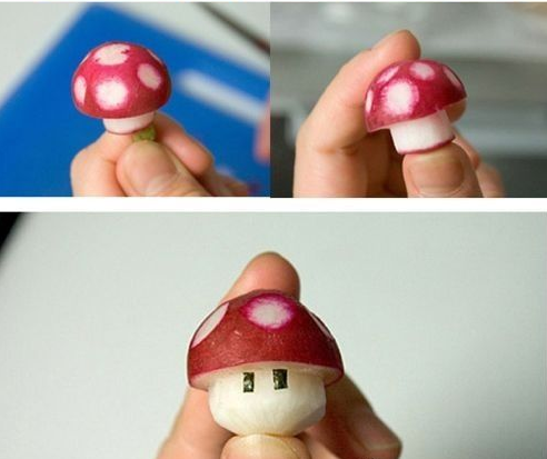 Pilz machen 2 Food Art