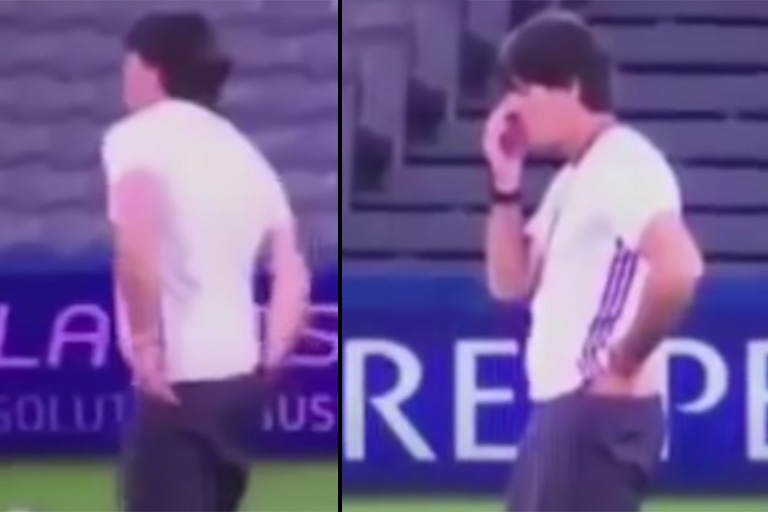 7 Mal als Joachim Löw vor der Kamera bei etwas erwischt wurde, das er nicht tun sollte