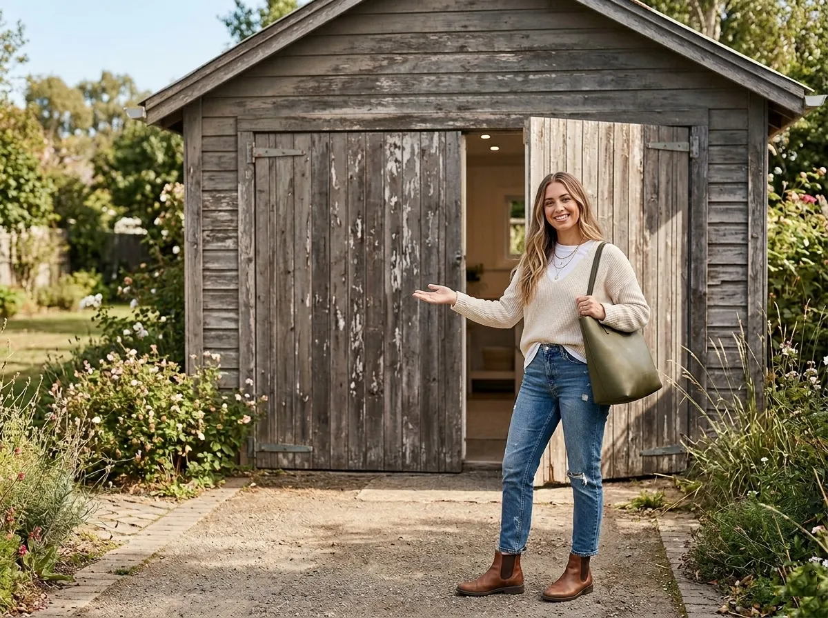 Sie hatte die hohen Mieten satt und verwandelte diese alte Garage in ein Heiligtum