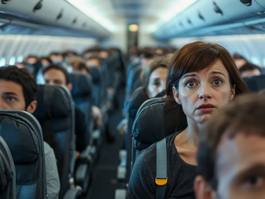 Frau gibt Sitzplatz im Flugzeug für Veteran auf und wird blass, als sie erfährt, wer er wirklich ist!