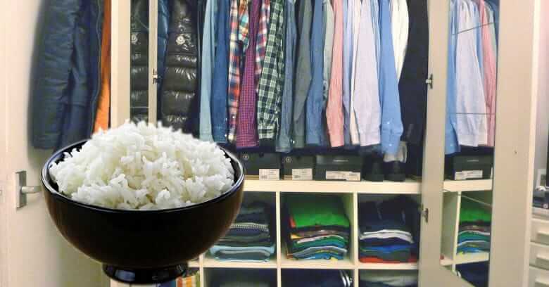 Coloque uma xícara de arroz no seu guarda-roupa e isso é o que acontecerá!