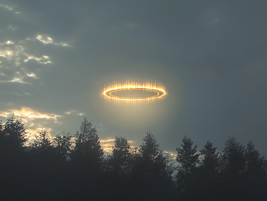 Uma luz misteriosa no céu leva este professor a um segredo sombrio escondido na floresta