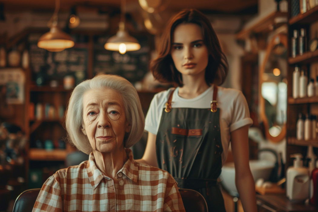 mulher de 70 anos pede um corte de cabelo moderno e riem dela - mas depois se arrependem!