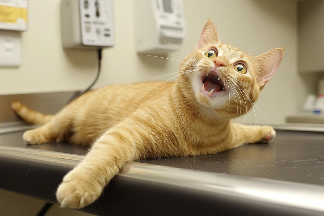 O gato continua abraçando o amigo antes de ser colocado para dormir - A razão por trás disso vai fazer você ficar pálido!