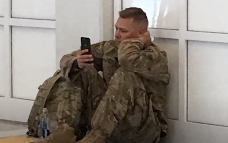 After a mysterious call from his wife, this soldier wasn’t allowed on the plane
