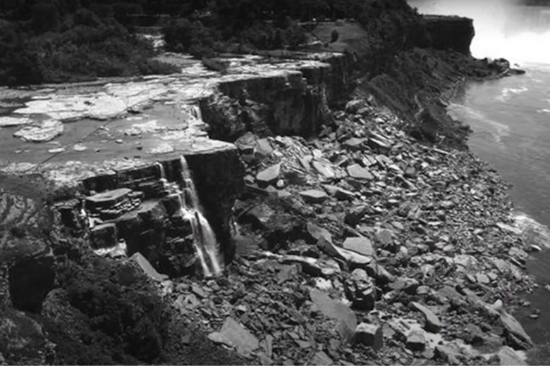 Incredibile scoperta dopo il prosciugamento delle cascate del Niagara nel 1969