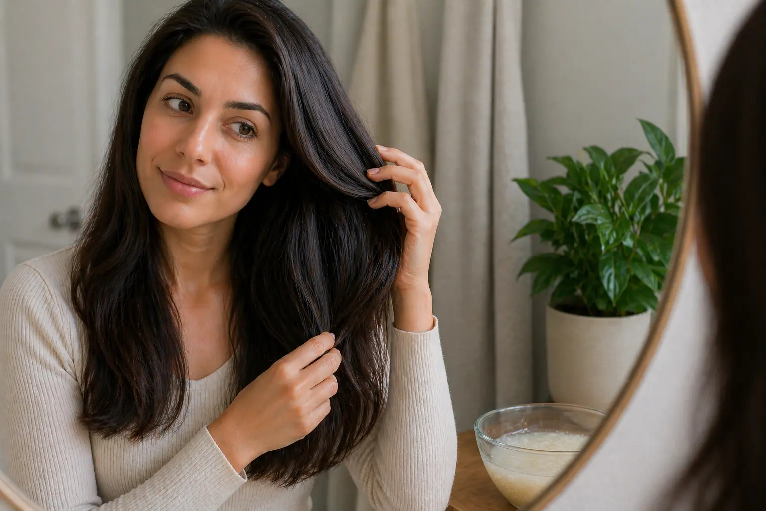 Ela usou água de arroz em seu cabelo depois que sua amiga recomendou - então isso aconteceu