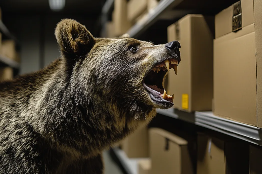 Urso invade escola de ensino fundamental - professor fica em lágrimas com o que ele carrega na boca