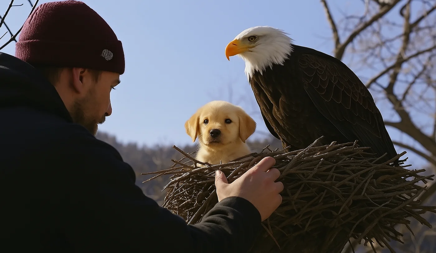 Un'aquila rapisce un cucciolo dal cortile: quello che scoprono i vicini vi lascerà a bocca aperta!