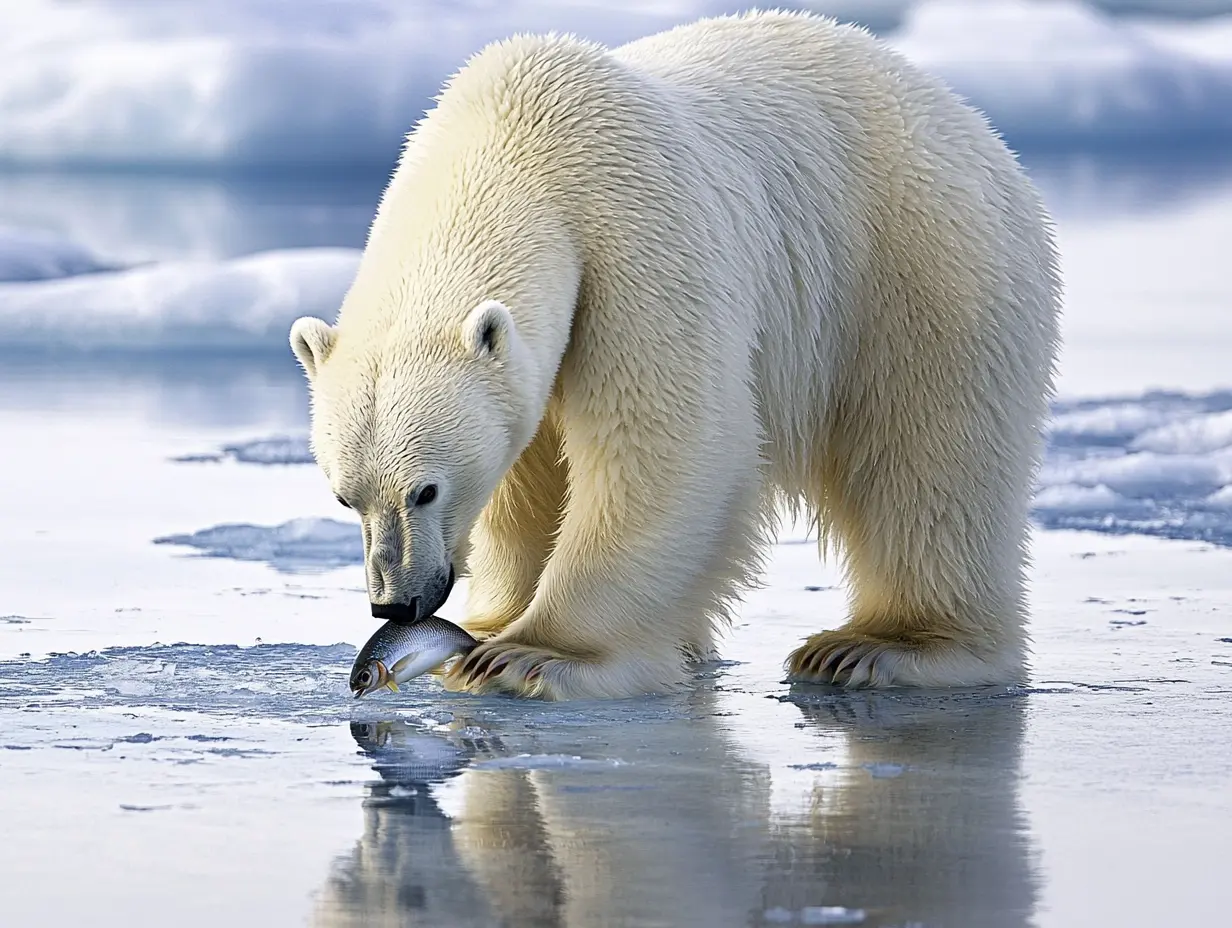 Myślał, że jest sam na lodzie - dopóki nie pojawił się gigantyczny niedźwiedź polarny