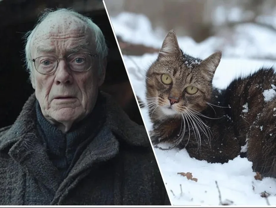 Cat Found Freezing in the Snow - But What It Was Hiding Under its Belly Will Leave You Stunned!