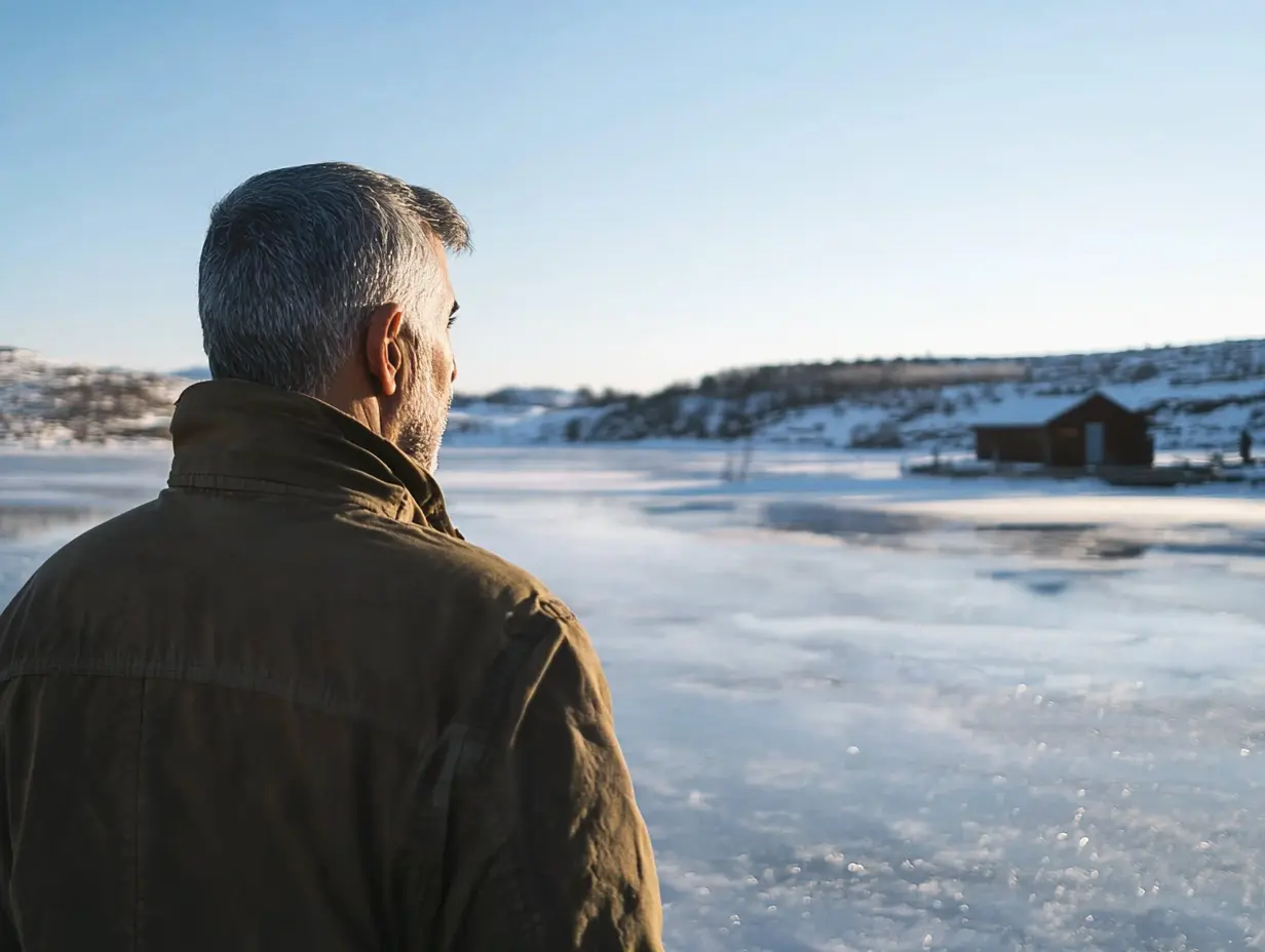 Myślał, że jest sam na lodzie - dopóki nie pojawił się gigantyczny niedźwiedź polarny