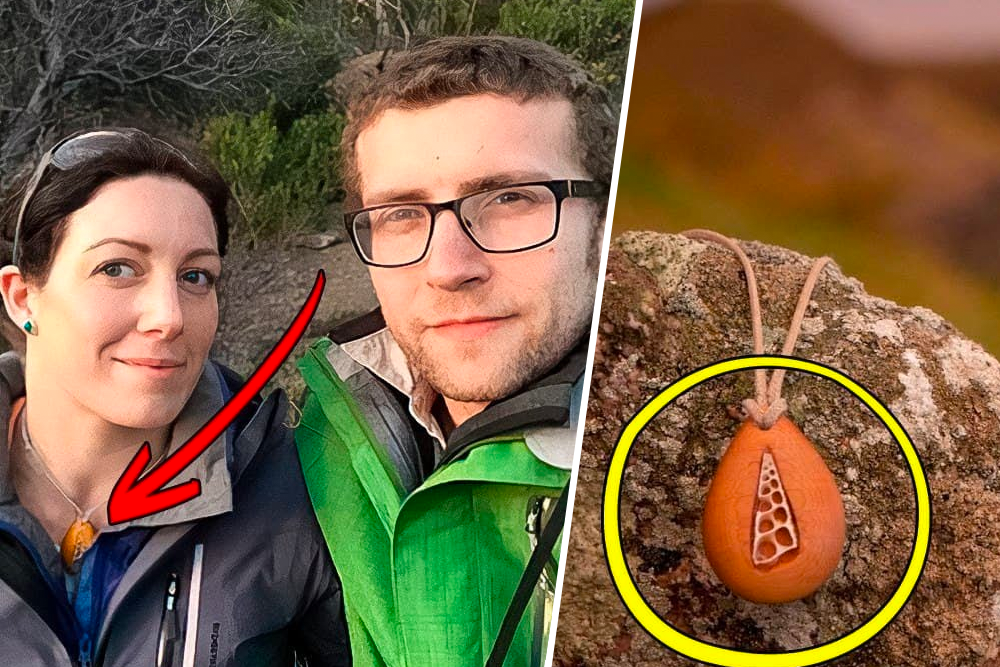 Un uomo crea una collana per la sua fidanzata, che rimane sbalordita quando scopre il suo interno
