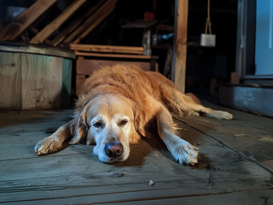 Un uomo trova un cane sull'orlo del congelamento, ma quello che nascondeva sotto la pancia è incredibile!