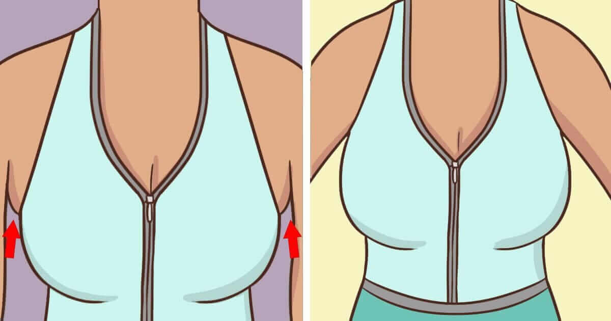 Hai del tessuto adiposo sotto le ascelle che penzola dal reggiseno? Questo è ciò che potresti fare a riguardo