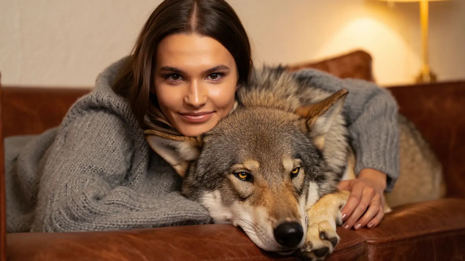 Woman Thought She Could Sleep Safely With Her Pet Wolf Every Night, Until The Vet Showed Her The Startling Truth