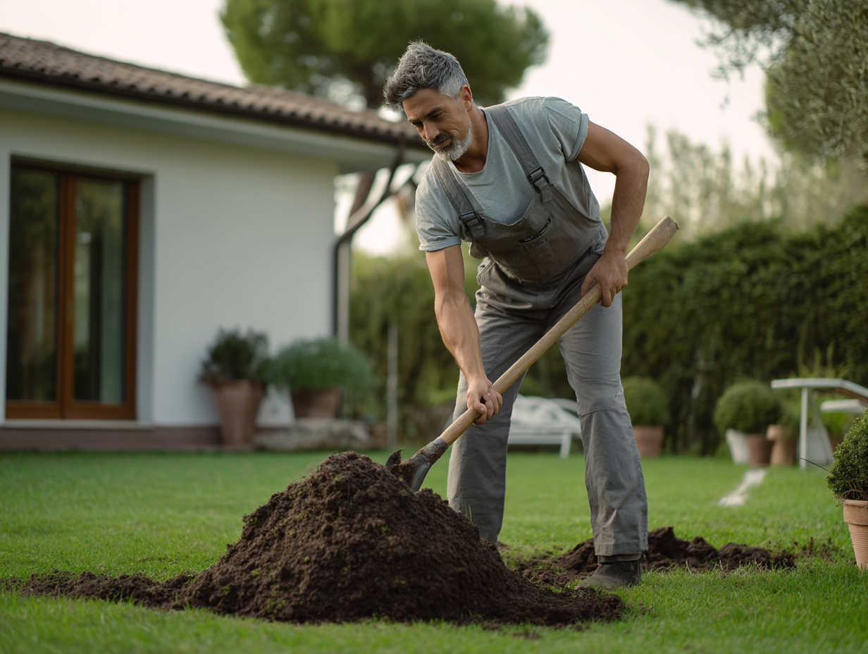 Il cumulo nel suo giardino stava diventando sempre più grande - allora decise di scavare..