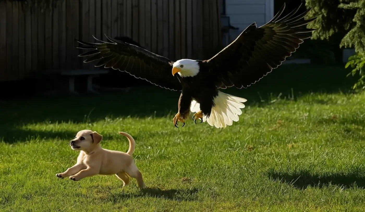 Un'aquila rapisce un cucciolo dal cortile: quello che scoprono i vicini vi lascerà a bocca aperta!