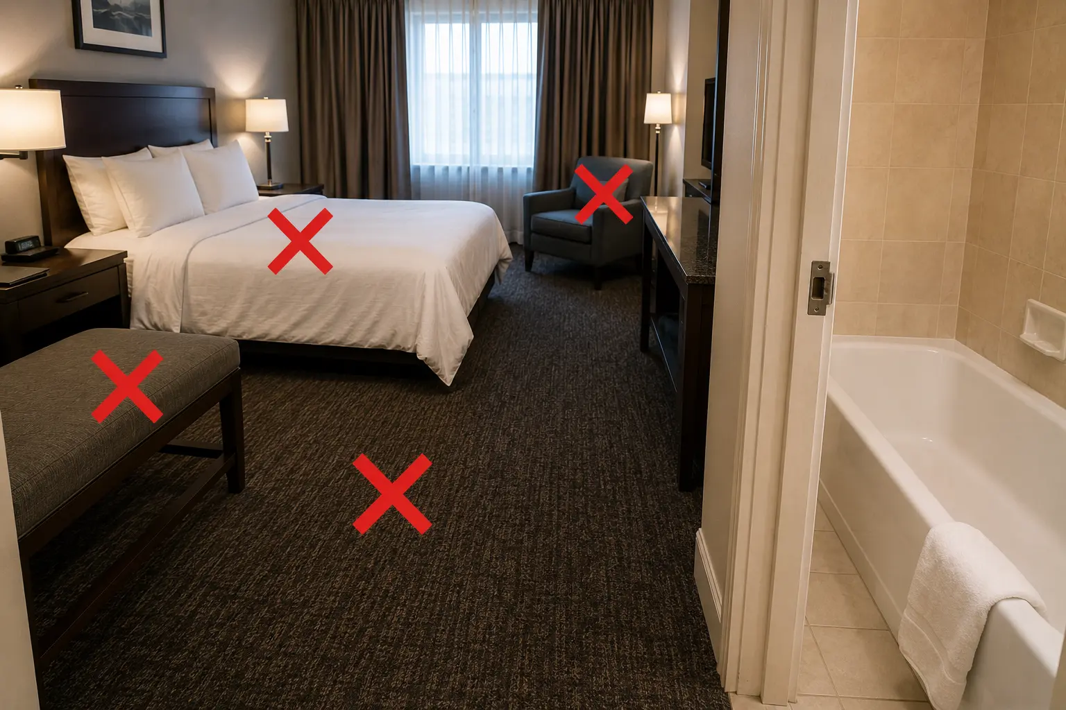 Ecco perché dovreste sempre mettere la vostra valigia nella vasca da bagno dell'hotel: potrebbe evitarvi un enorme mal di testa in seguito