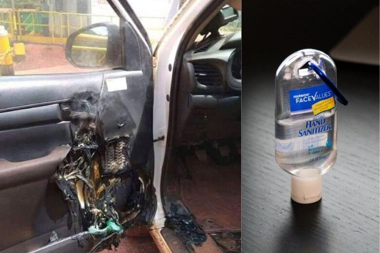 I vigili del fuoco avvertono: "Non tenere il gel disinfettante in macchina nei giorni caldi