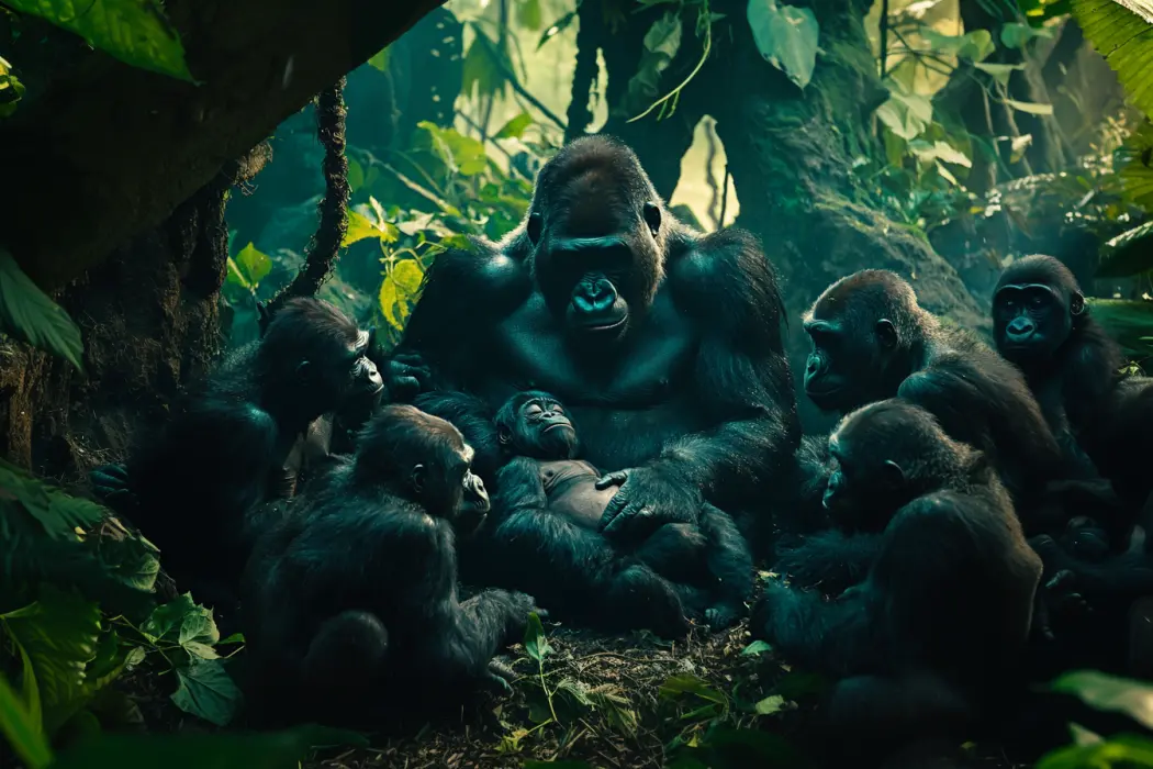 L'ecografia di un gorilla incinto rivela un oscuro segreto