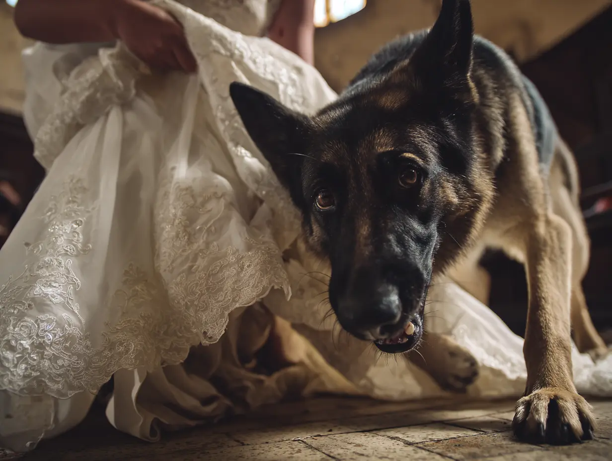 Il giorno del suo matrimonio, il suo cane poliziotto le ha bloccato la strada - poi ha scoperto la straziante verità...